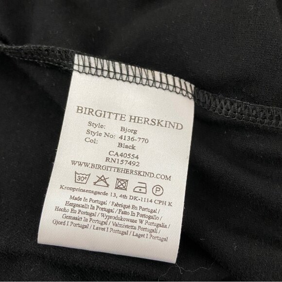 New Birgitte Herskind Bjorg One Shoulder Jersey Knit Dress Black Size M - Picture 8 of 8